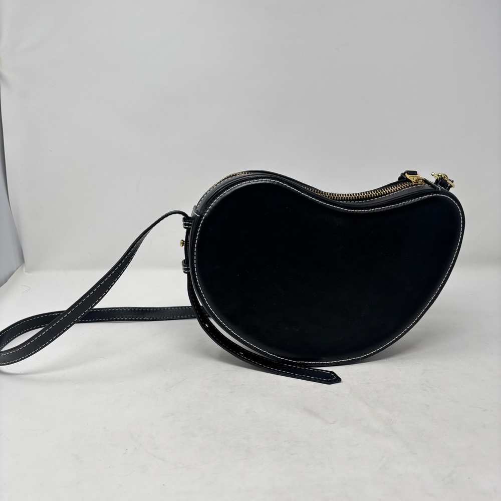 Ballen Semilla Bota Black Leather Crossbody Bag